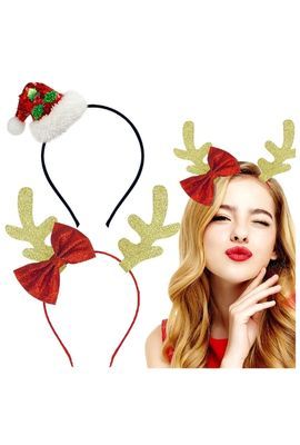 Christmas Reindeer Antlers Headband for Christmas party