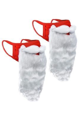 Christmas Santa Beard Face Mask for Adults