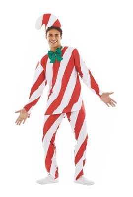 Funny Candy Cane Christmas Costumes for Adults
