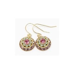 Vintage Swarovski Crystal Flower Earrings