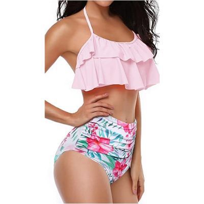 Women High Waisted Bikini Two Piece Swimsuit 01
