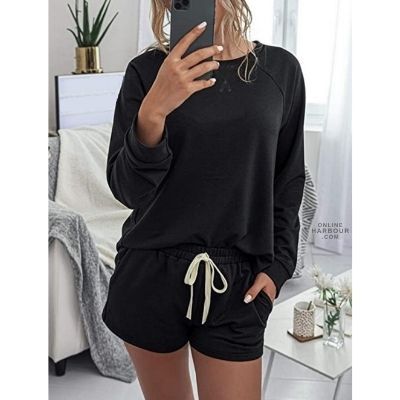 Womens Pajamas Set Tie 2