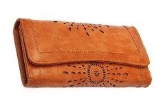 Women Leather Wallet Clutch Purse Card Holder