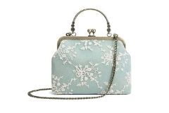 Women Vintage Kiss Lock Top Handle Handbag Evening Purse