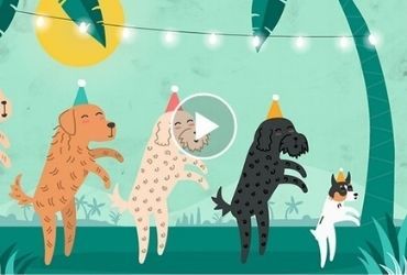 Conga Dogs Christmas Animated eGift Card