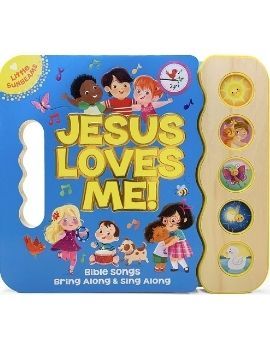 Jesus Loves Me 5-Button Songbook – Childrens Book