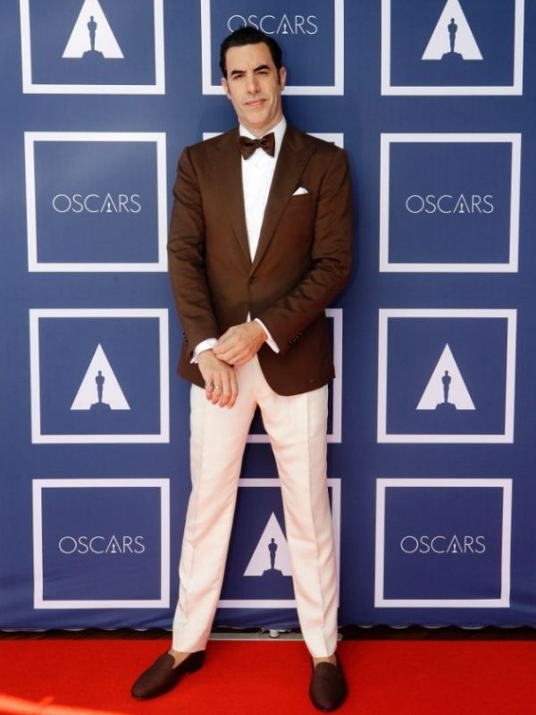 Sacha Baron Cohen at the Oscars 2021 Academy Awards Sacha Baron Cohen at the Oscars 2021 Academy Awards