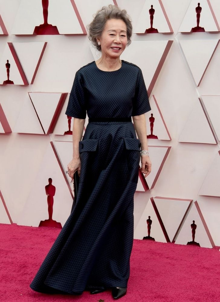 Yuh-Jung Youn at the Oscars 2021 Academy Awards Yuh-Jung Youn at the Oscars 2021 Academy Awards