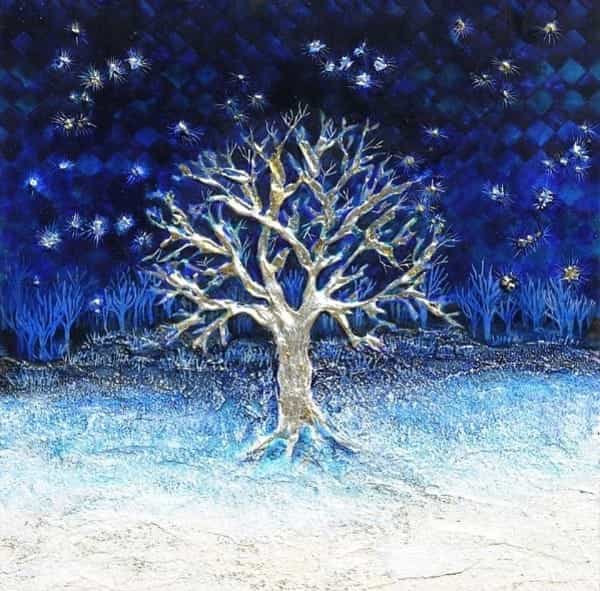 Acrylic paint on cradled birch panel_Acrylic art on Online Harbour website