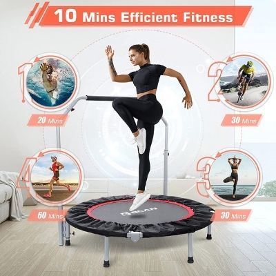 Foldable Mini Trampoline Fitness for Adults 01