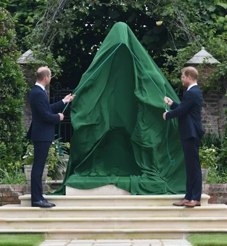 Princes William Prince Harry reunited to unveil Princess Diana statue 2