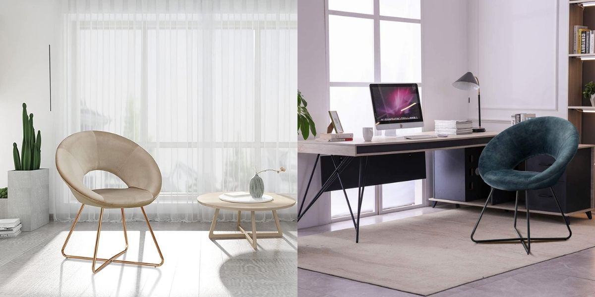 Modern Accent Velvet Chairs Dining Chairs Single Sofa_OnlineHarbour Modern Accent Velvet Chairs Dining Chairs Single Sofa_OnlineHarbour
