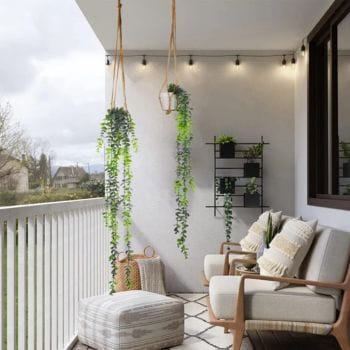 Artificial Hanging Plants with Plant Hangers for Indoor Outdoor Home Garden Artificial Hanging Plants with Plant Hangers for Indoor Outdoor Home Garden
