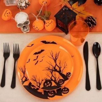 Halloween Plastic Dinnerware Set Plastic Party Plates Halloween Plastic Dinnerware Set Plastic Party Plates