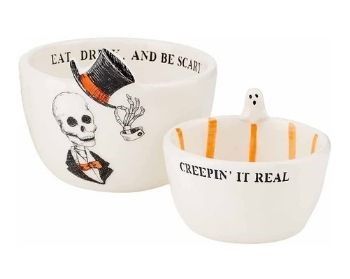 Halloween Skeleton Nested Dip Bowl Set Halloween Skeleton Nested Dip Bowl Set