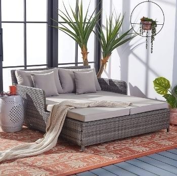 Outdoor Collection Cadeo Grey Cushion Daybed Outdoor Collection Cadeo Grey Cushion Daybed