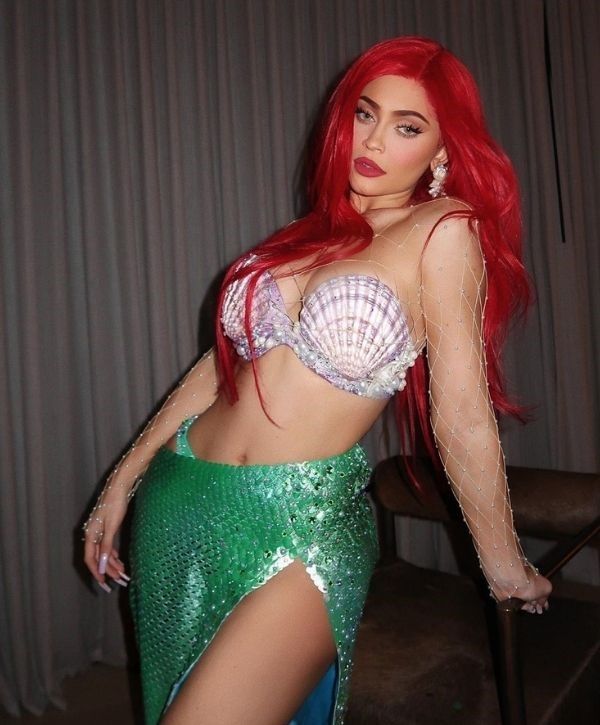 Kylie Jenner as Ariel from The Little Mermaid_Halloween costume Kylie Jenner as Ariel from The Little Mermaid_Halloween costume